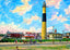 The Lighthouse, Atlantic City, NJ in 1901 art print