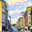 Milwaukee Street, Janesville, WI in 1905 art print