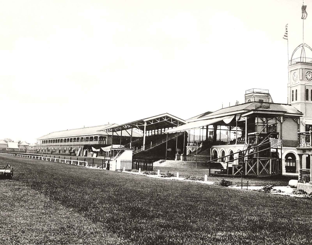 Race Course & Stands, Shanghai, China vintage print