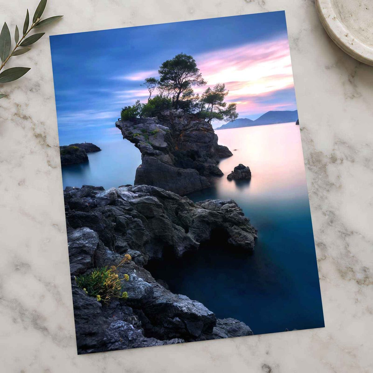 Water Surrounded by Rocks and Trees by Riccardo Cervia Photo Print Wall Decor
