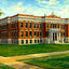 Kimberly High School, Neenah, WI in 1905 art print