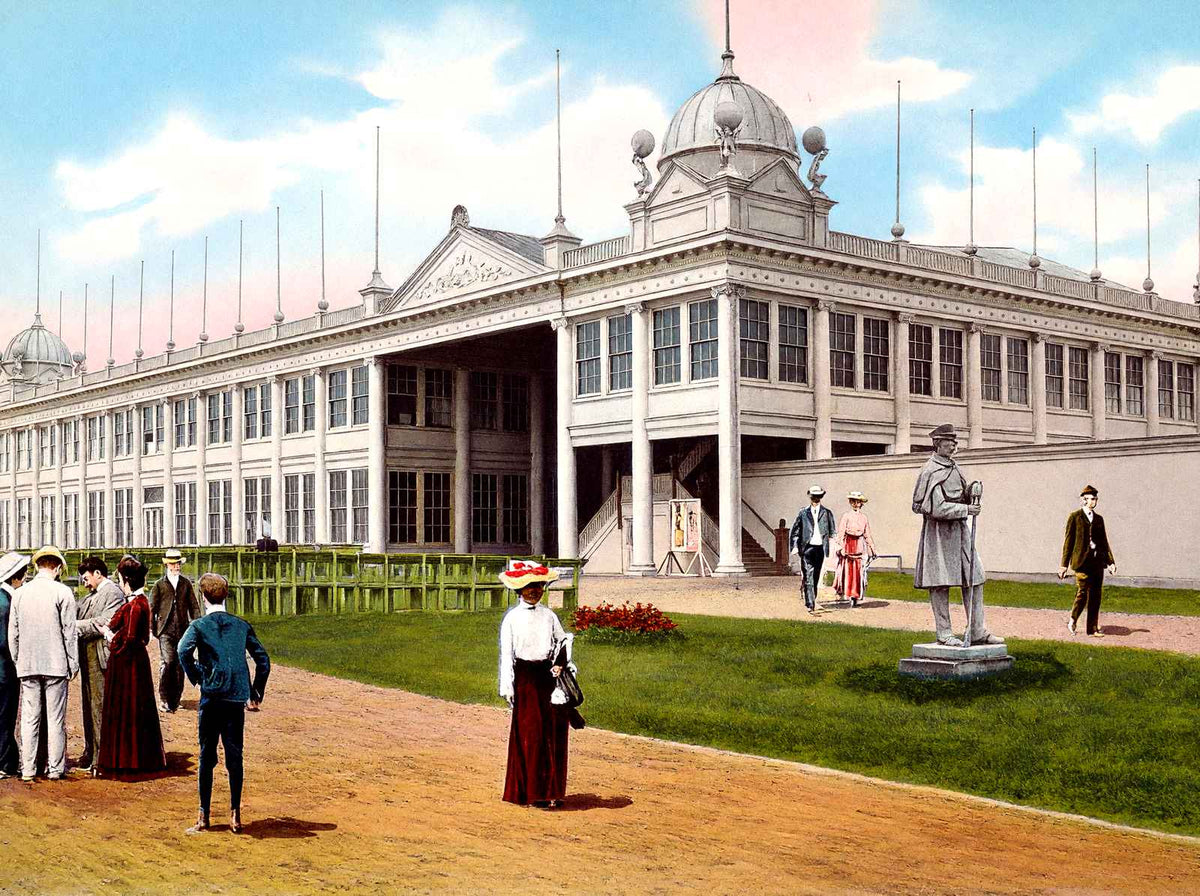 New Casino, Asbury Park, NJ in 1905 vintage print