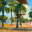 The Prado and Indian Statue Havana Cuba art print