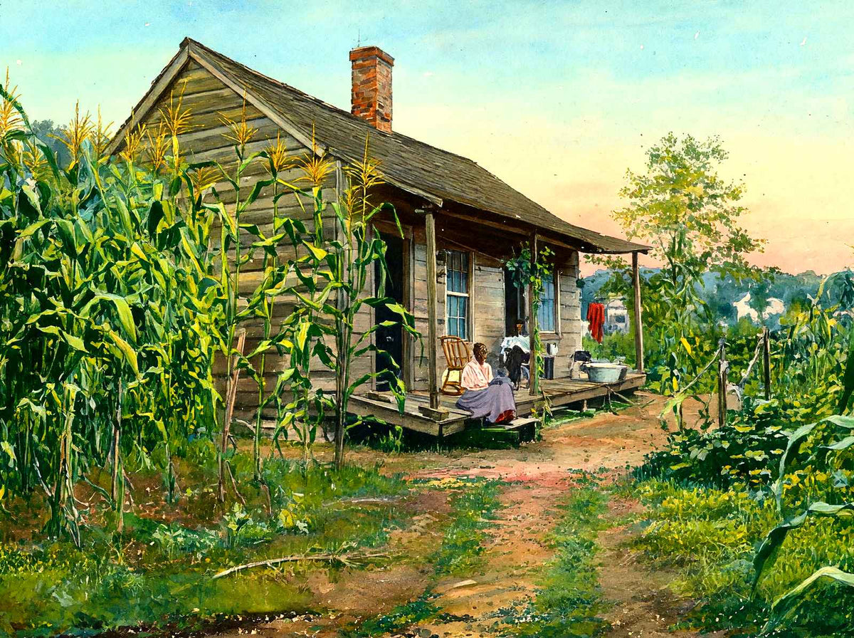 Way Down Yonder in the Cornfield in 1907 art print