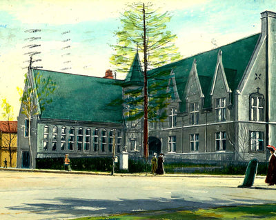 Public Library, Scranton, PA in 1907 art print