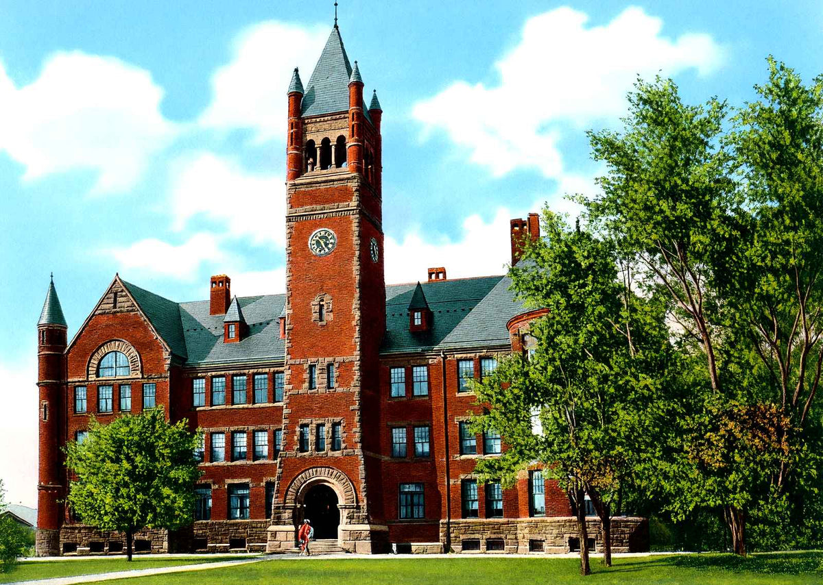 Recitation Hall, Gettysburg College PA, PA vintage print
