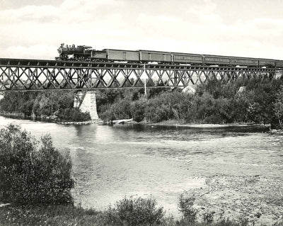 Rock River Railroad Bridge, Janesville WI photo print