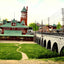 Lehigh Valley Station and Viaduct, Allentown vintage print