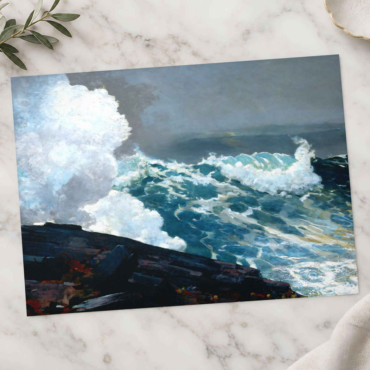Northeaster art print by Winslow Homer (1895)