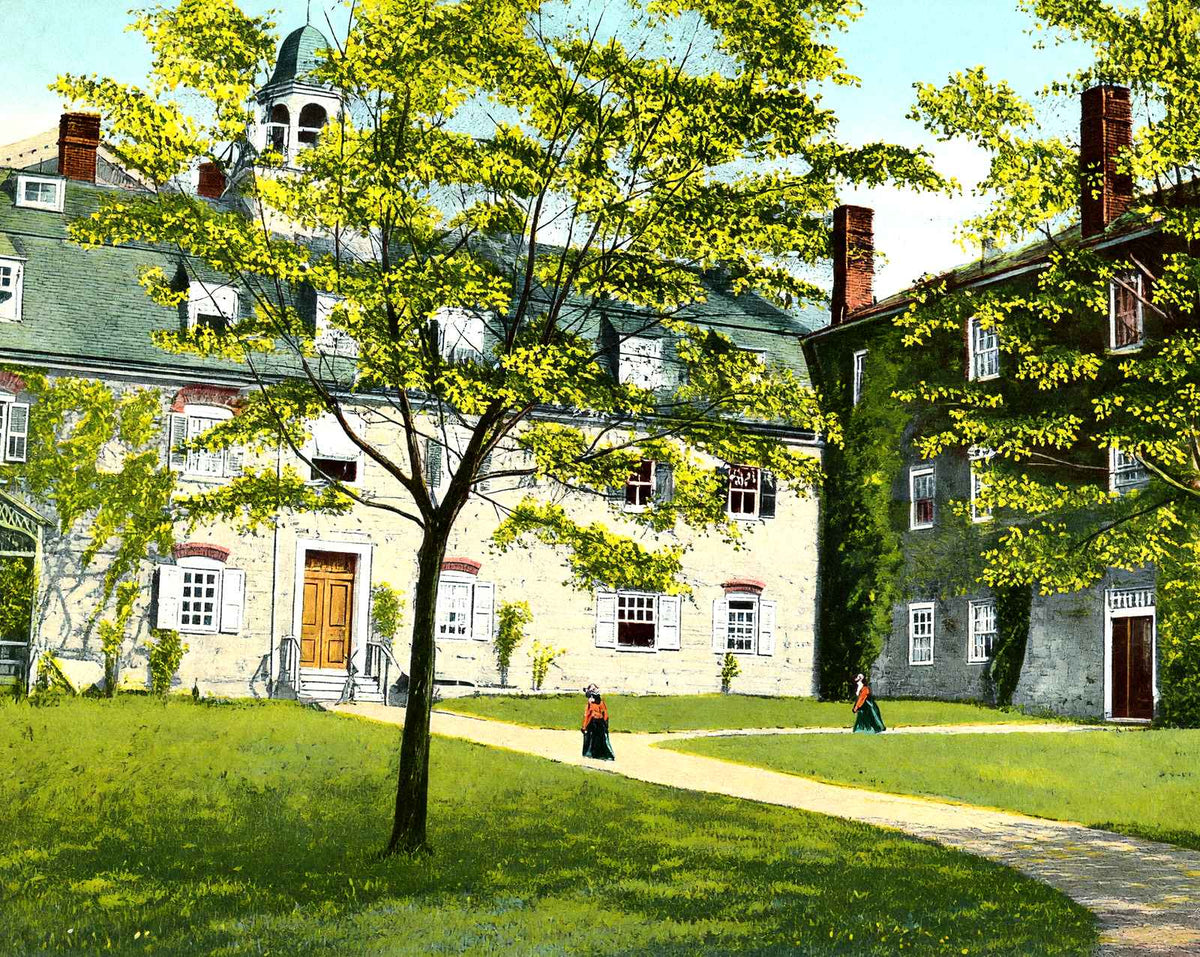 First Ladies Seminary, Bethlehem, PA 1912 vintage print