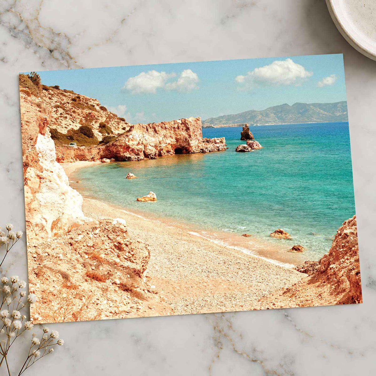 Rocky Beach, Mediterranean Sea by Roberta Sant'Anna Photo Print Wall Decor