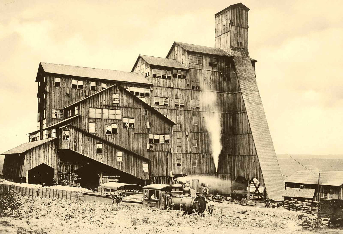 Enterprise Colliery, Shamokin, PA in 1905 vintage photo print