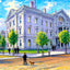 New Jersey State Capitol, Trenton, NJ in 1906 art print