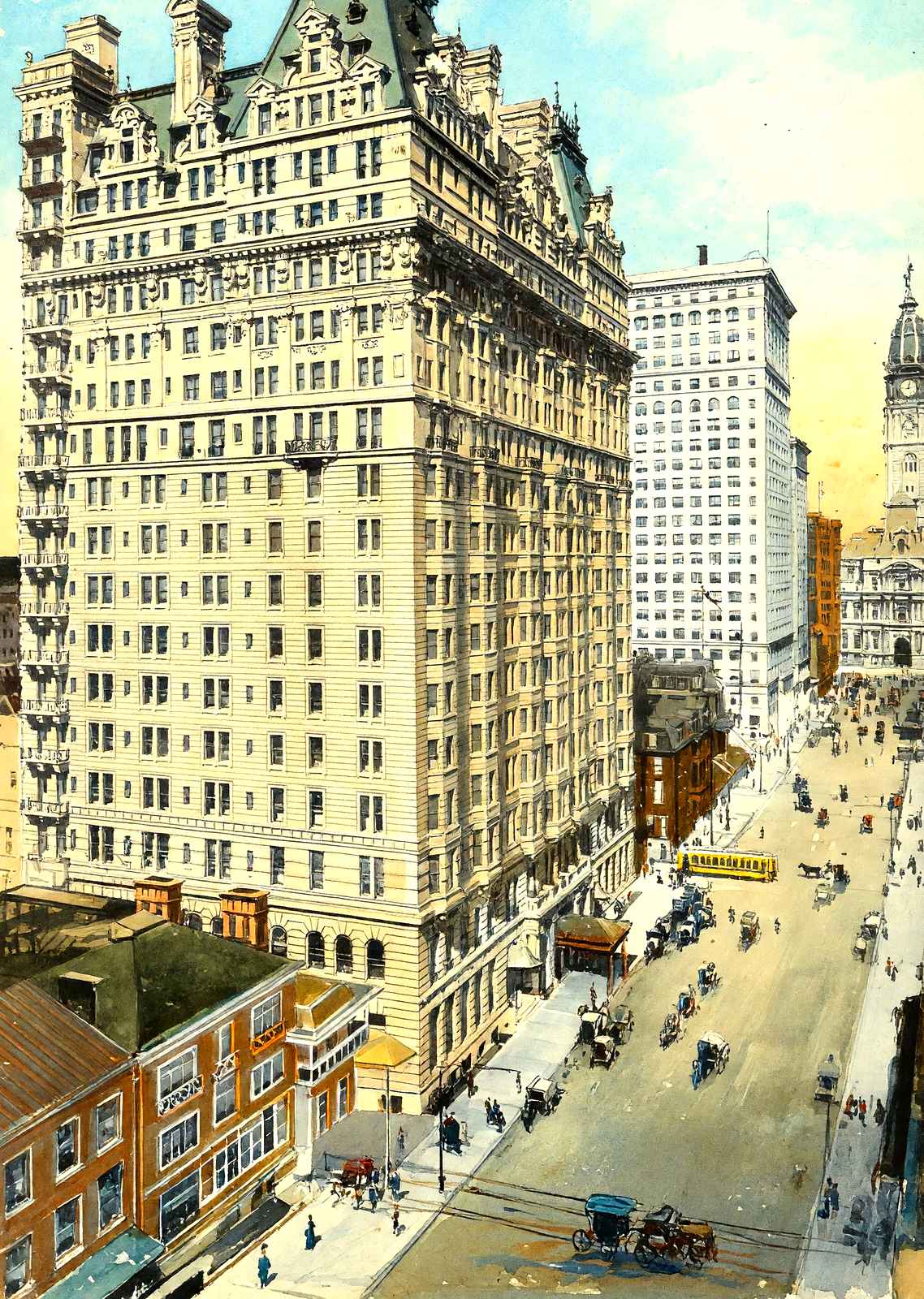 Hotel Bellevue Stratford, Philadelphia PA art print