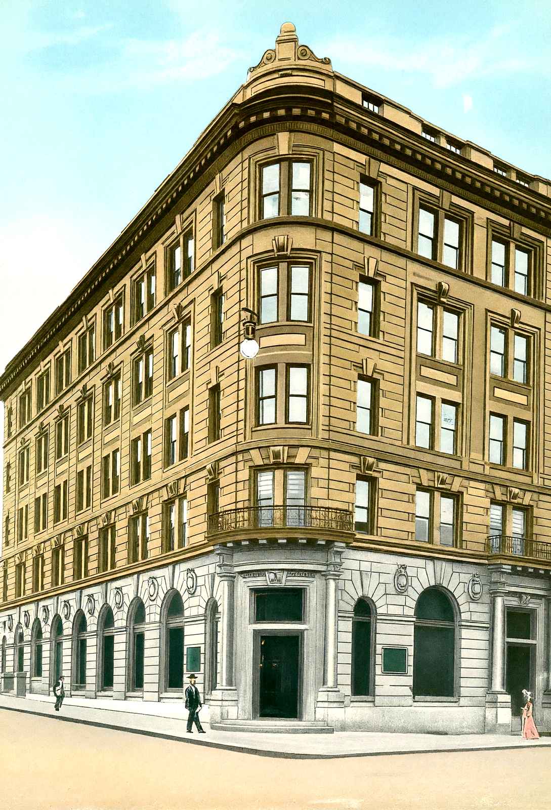 Trust Building, Altoona, PA in 1906 vintage print