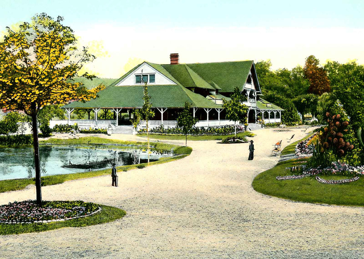 Walk & Casino, Lakemont Park, Altoona 1906 vintage print