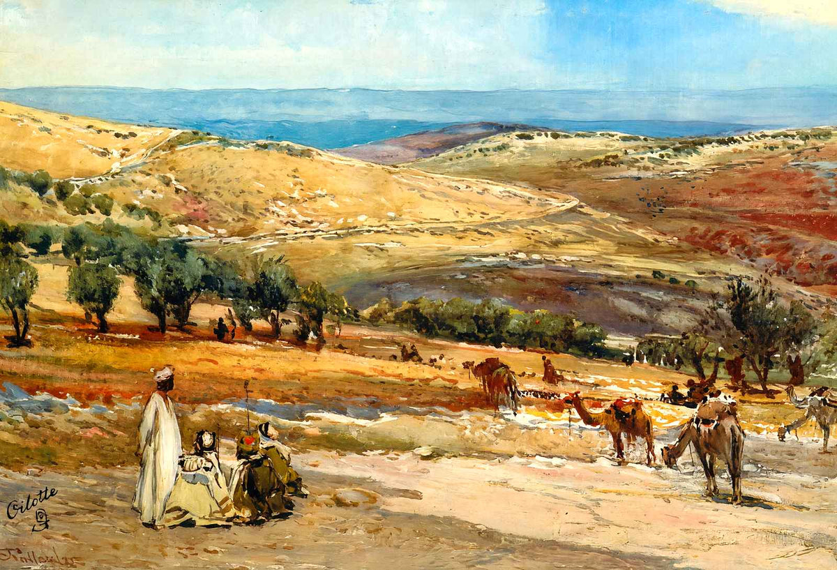 Road from Jerusalem to Bethany art print