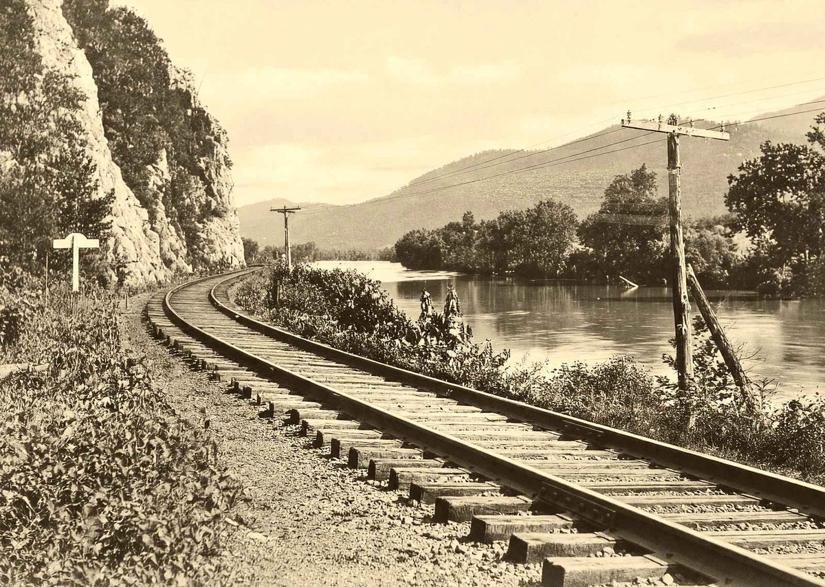 French Broad River Near Asheville NC in 1907 vintage photo print