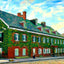 Widows House, Bethlehem PA in 1912 art print