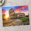 Colosseum in Rome with Morning Sun, Italy Photo Print Wall Decor