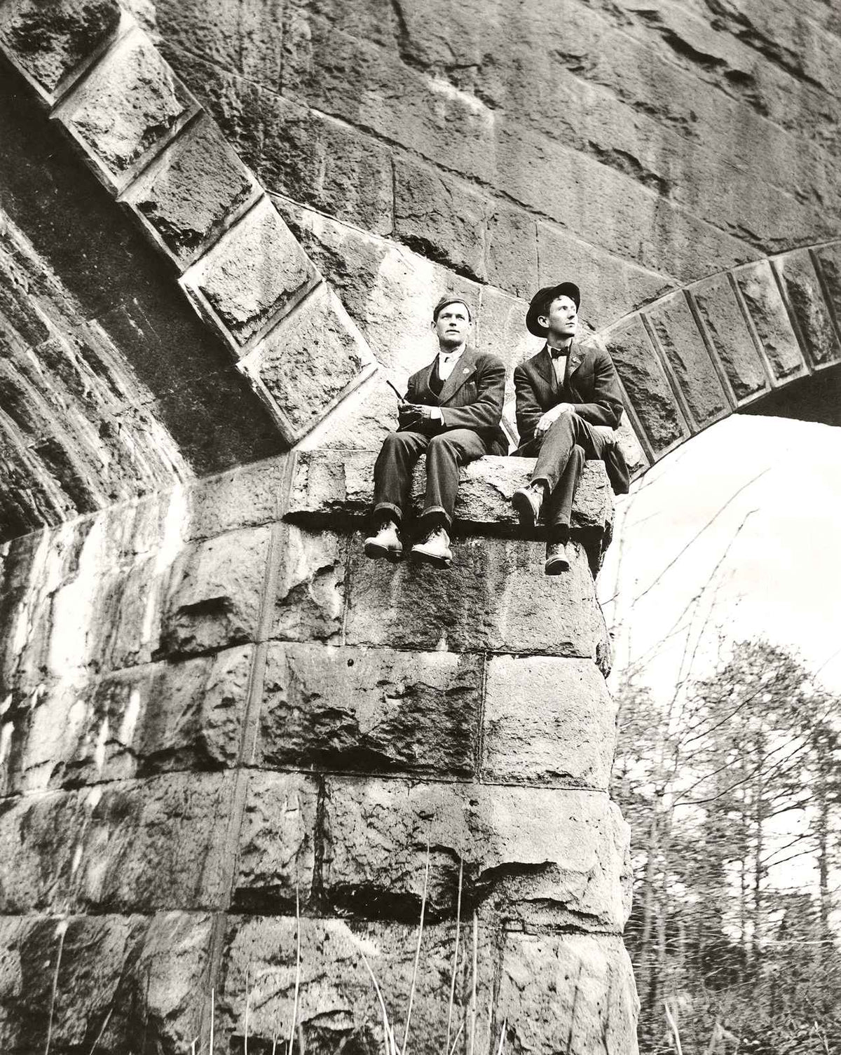 Rock Bridge on W.N.C.R.R., Salisbury, NC 1905 vintage print