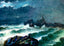 Corbierre Lighthouse, Jersey in 1904 art print