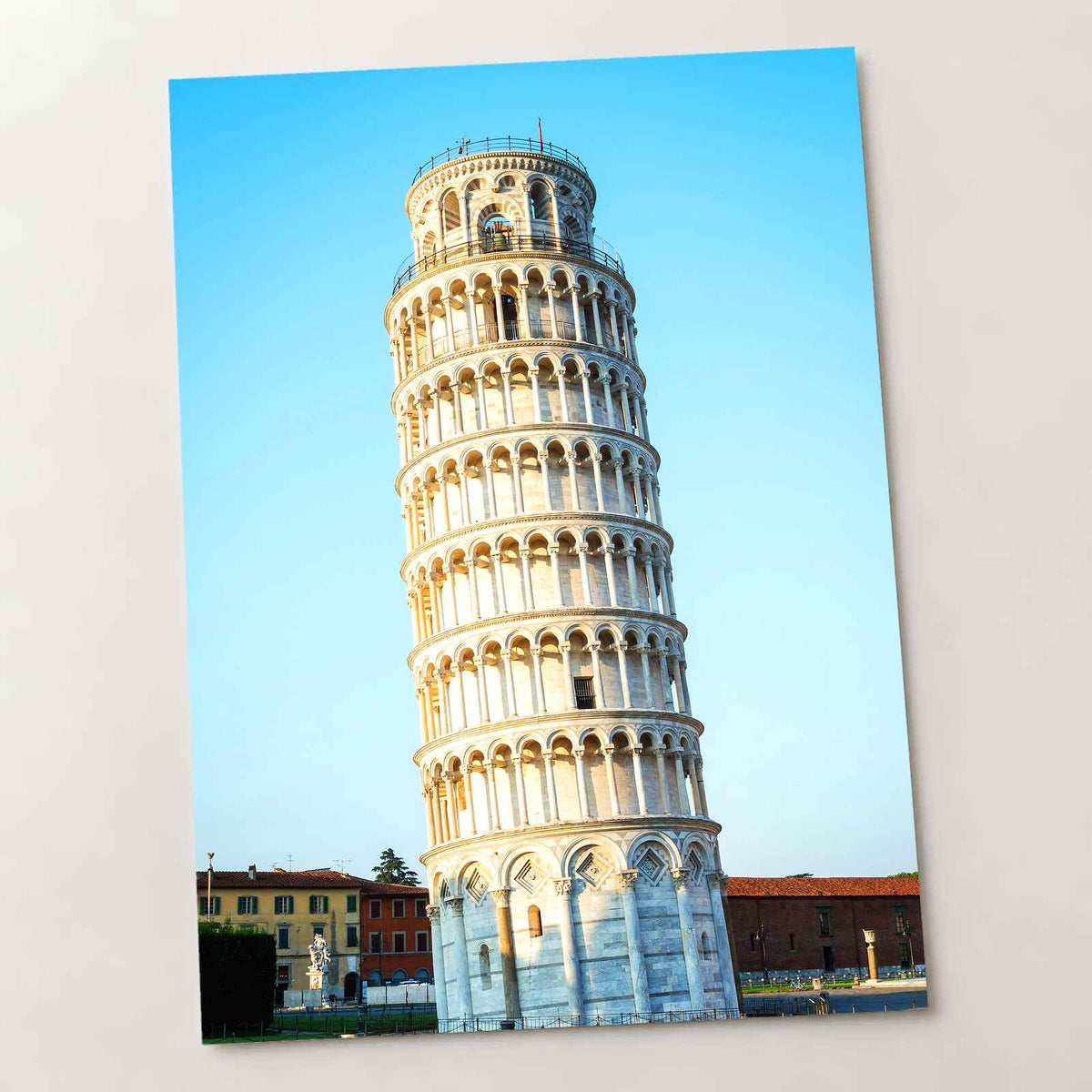 Leaning Tower of Pisa in Italy Photo Print Wall Decor