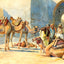 Caravan Resting at the Gate, Jerusalem art print