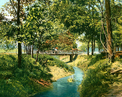 Overton Park, Memphis, TN in 1905 vintage print