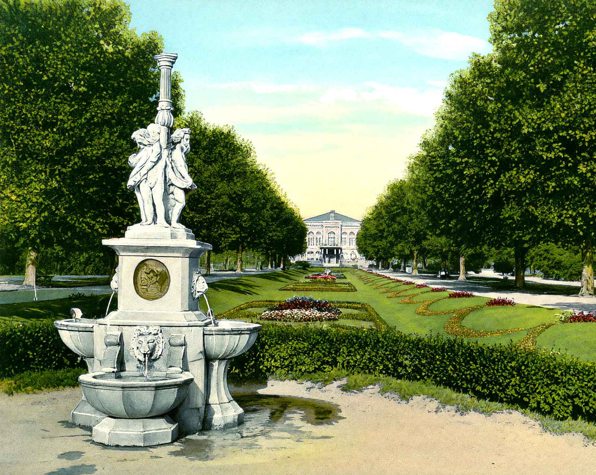 Sunken Gardens Fairmount Park, Philadelphia vintage print