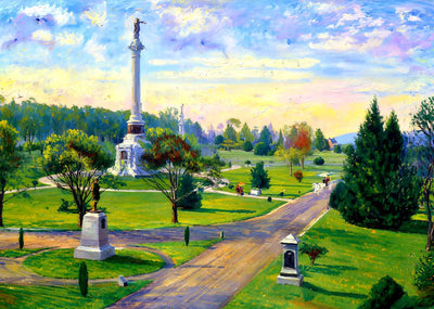 National Cemetery, Gettysburg, PA in 1906 art print
