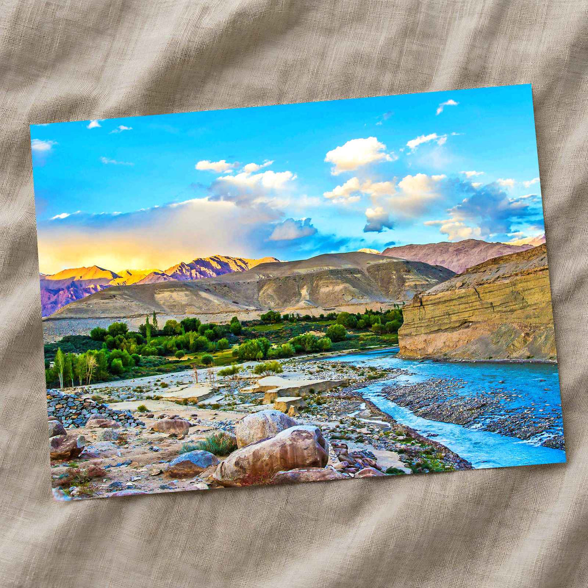 Indus River in Leh Valley, China Photo Print Wall Decor