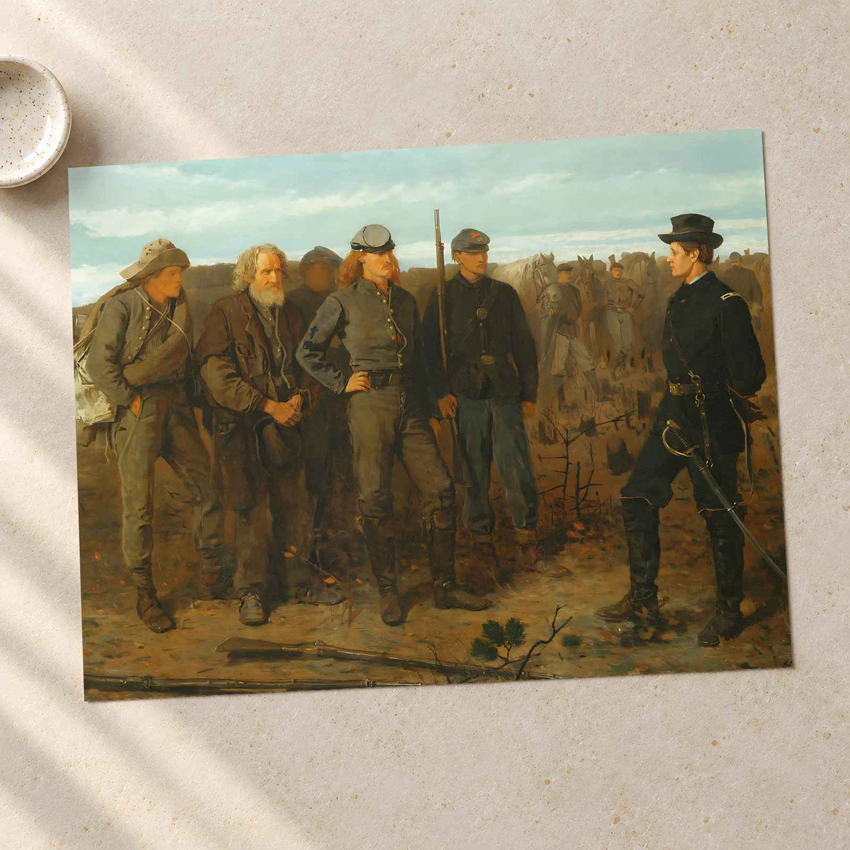Prisoners from the Front art print by Winslow Homer (1866)