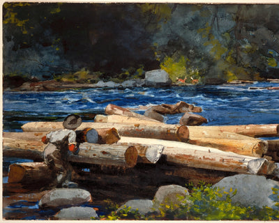 Hudson River fine art print by Winslow Homer (1892)