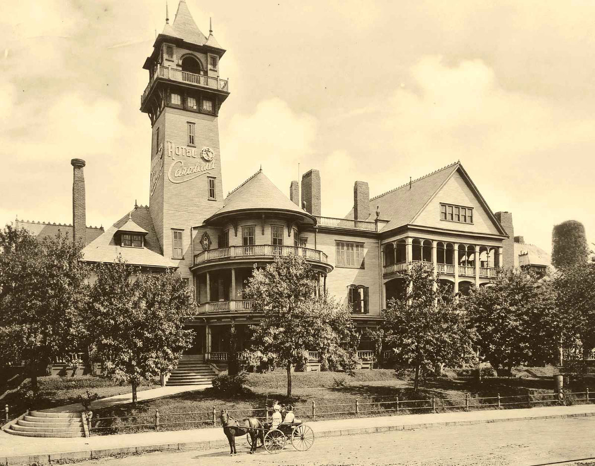 Historic Hotel Carrolina, Durham NC vintage print