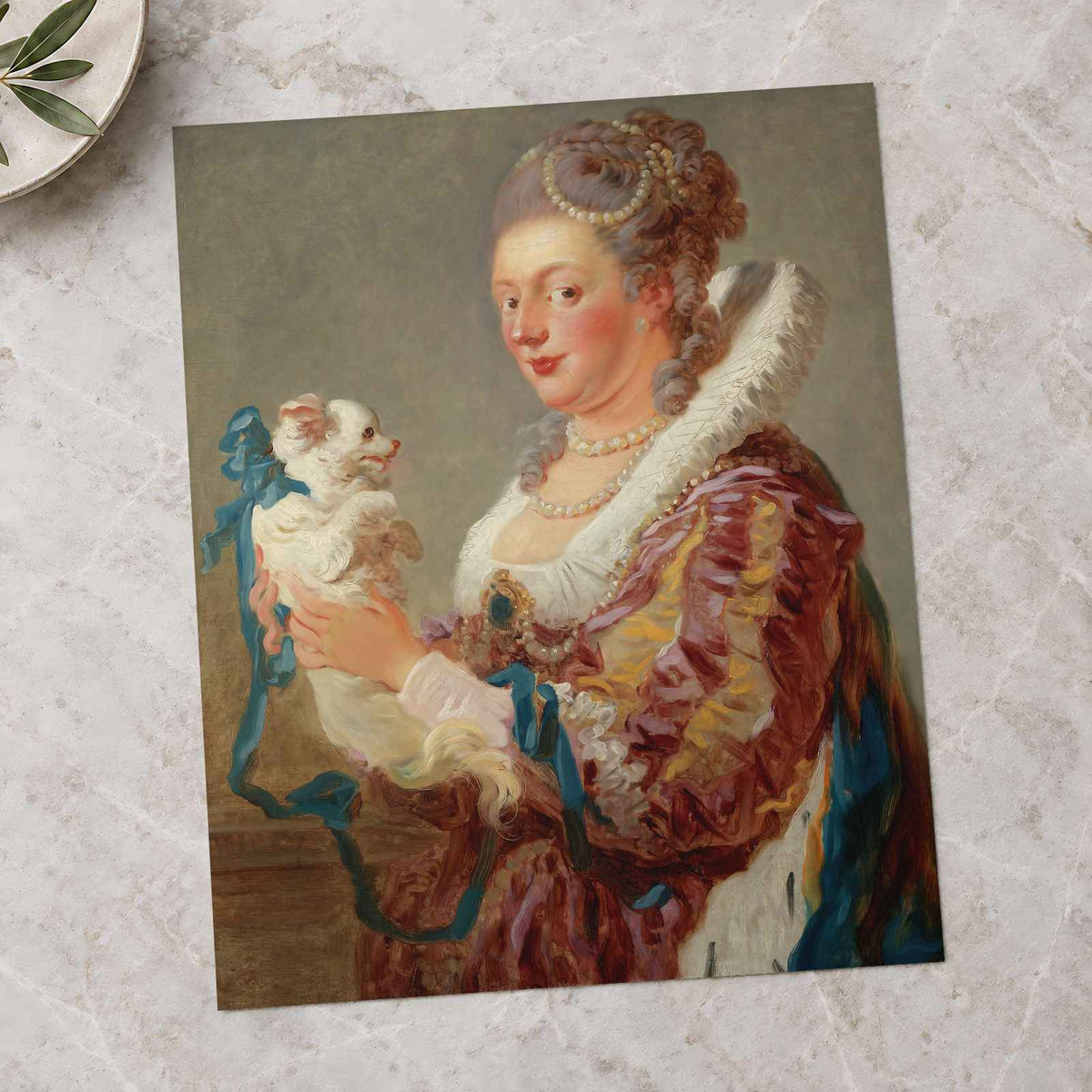 Marie Emilie Coignet de Courson art print by Jean Honoré Fragonard (1764)
