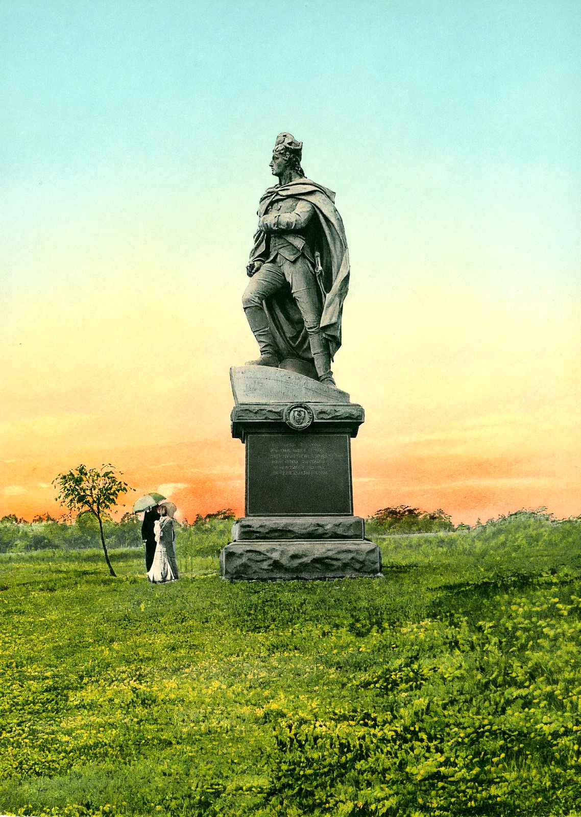 Washington Monument, Cadwalader Park, Trenton vintage print