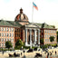High School, Altoona PA in 1906 vintage print