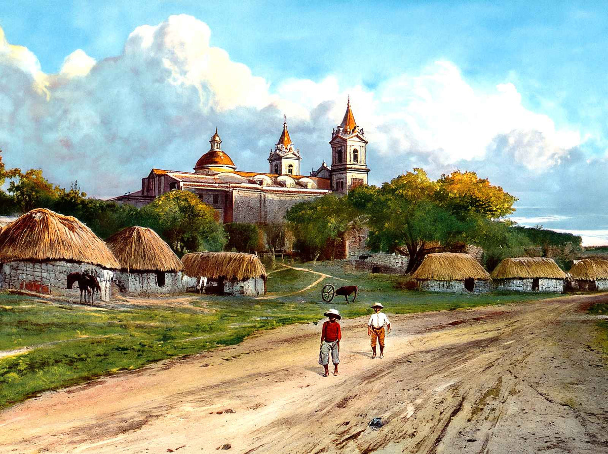 Suburbs of Matanzas, Cuba in 1923 vintage print