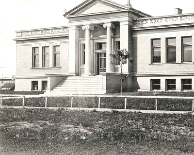 Historic Public Library, Neenah WI in 1905 vintage photo print