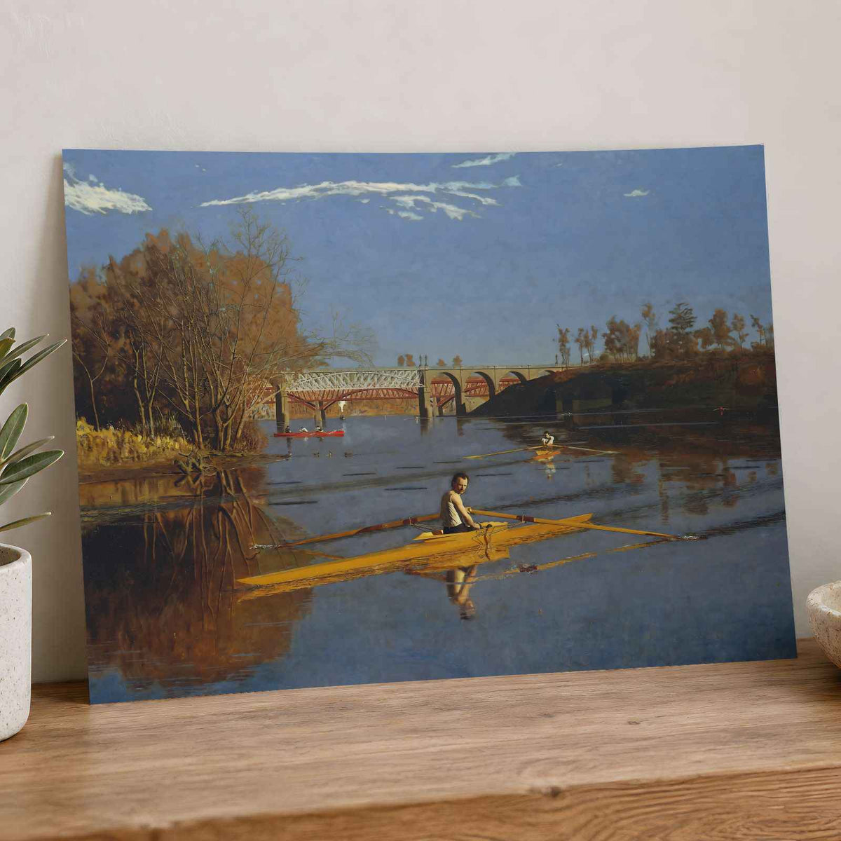 The Champion Single Sculls art print by Thomas Eakins (1871)