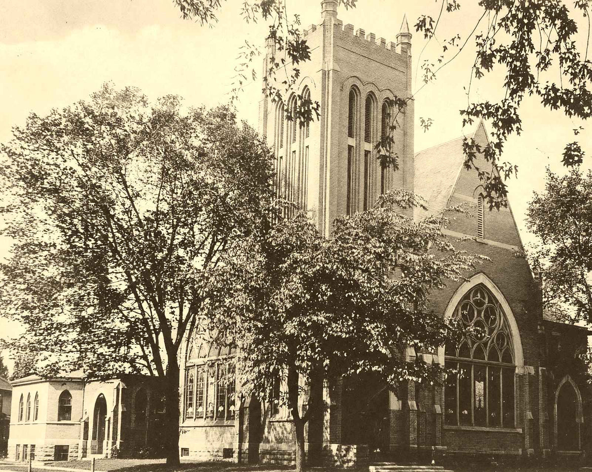 Historic Presbyterian Church, Neenah WI 1905 vintage print