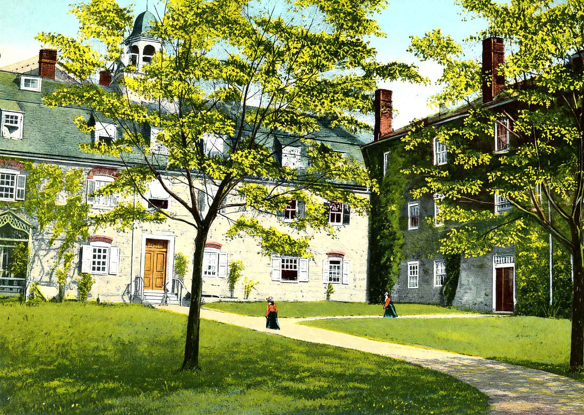First Ladies Seminary, Bethlehem, PA 1912 vintage print