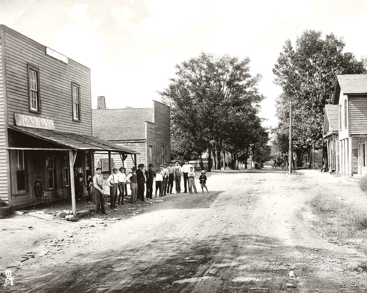 Gold Hill Village, NC's Great Mining Center vintage photo print
