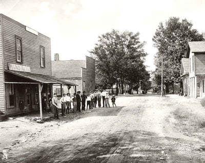 Gold Hill Village, NC's Great Mining Center vintage photo print