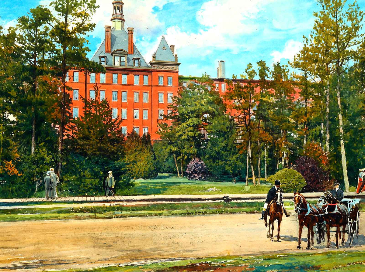 Lakewood Hotel, Lakewood, NJ in 1905 art print