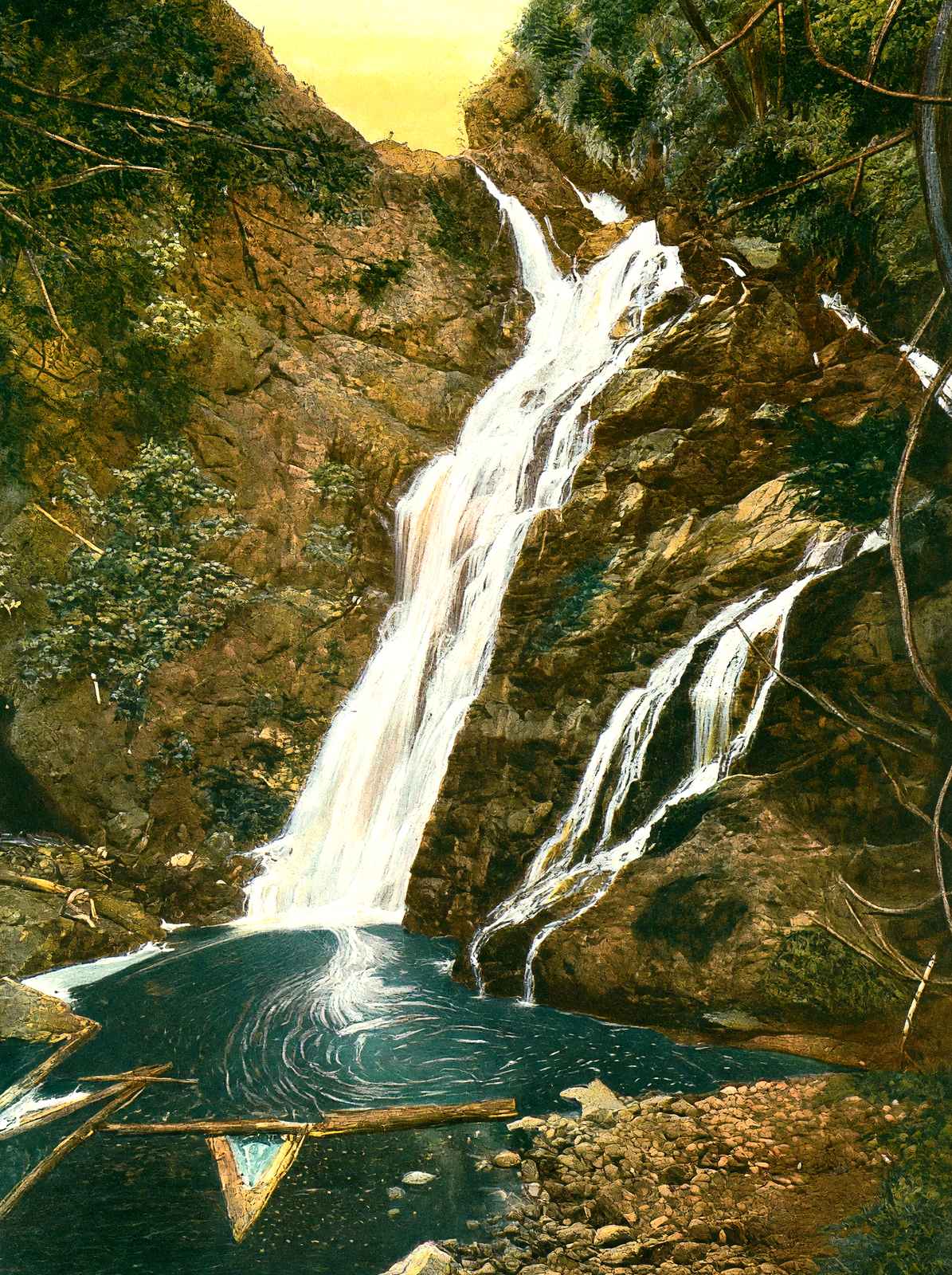 Black River Falls, Superior, WI in 1906 vintage print