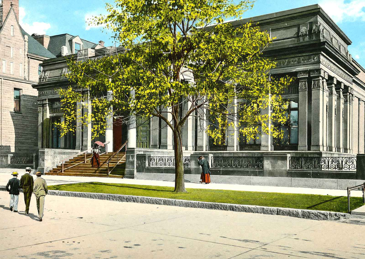 Layton Art Gallery, Milwaukee, WI in 1905 vintage print