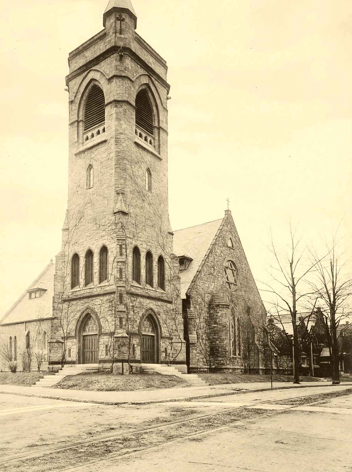 Church of the Holy Trinity, West Chester 1905 vintage print