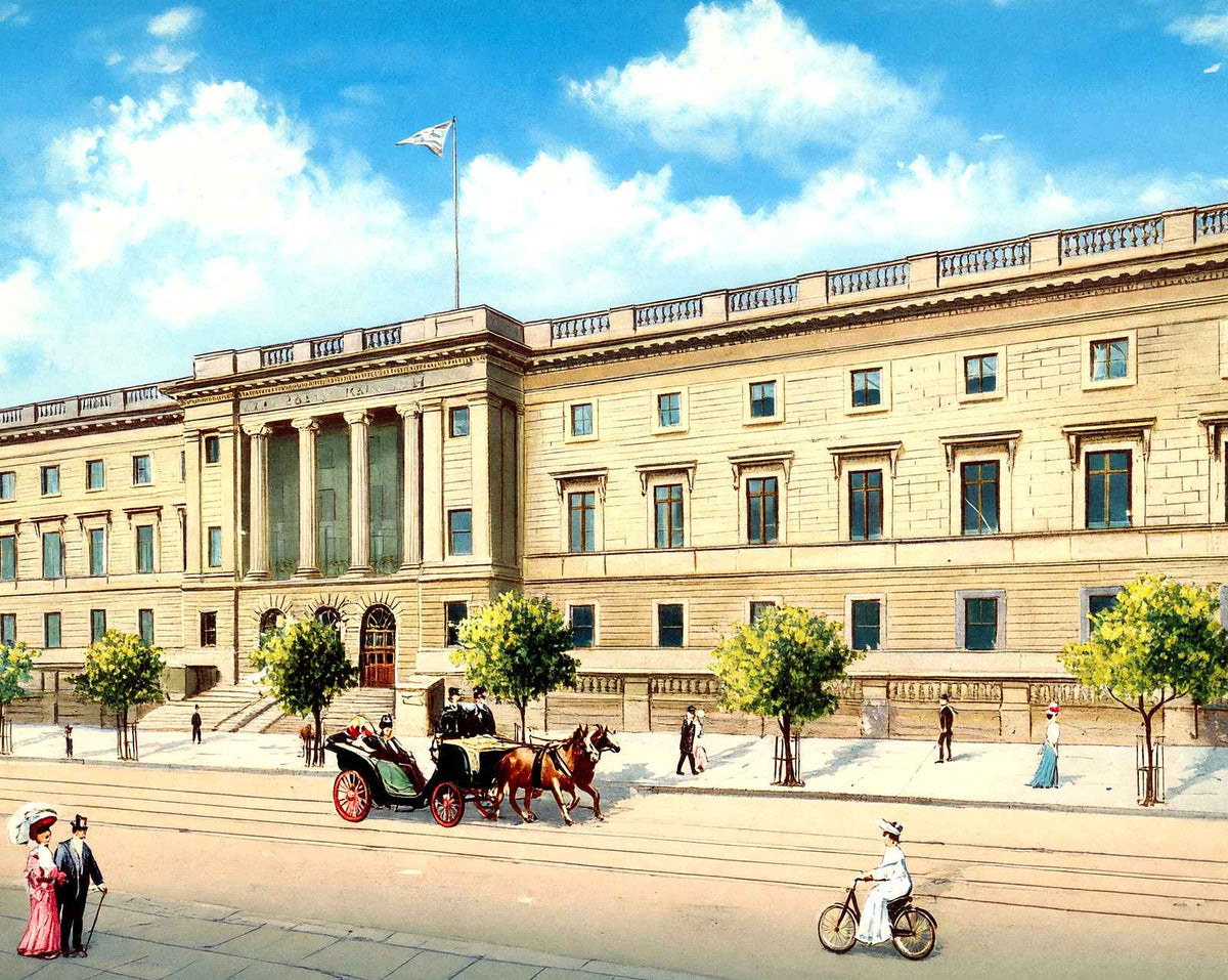 US Mint, Philadelphia PA in 1906 vintage print